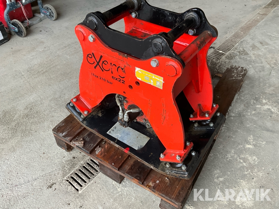 Markvibrator till grävmaskin Exero EX22 S40/S45-fäste