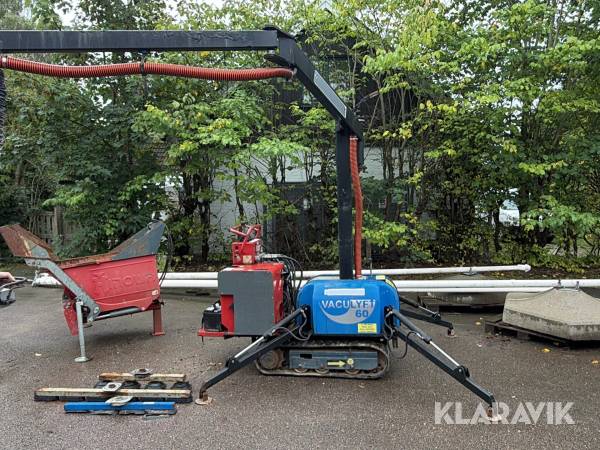Vakuumlyft Pritec / Hinowa Vaculyft 60L med självlastande dumperflak