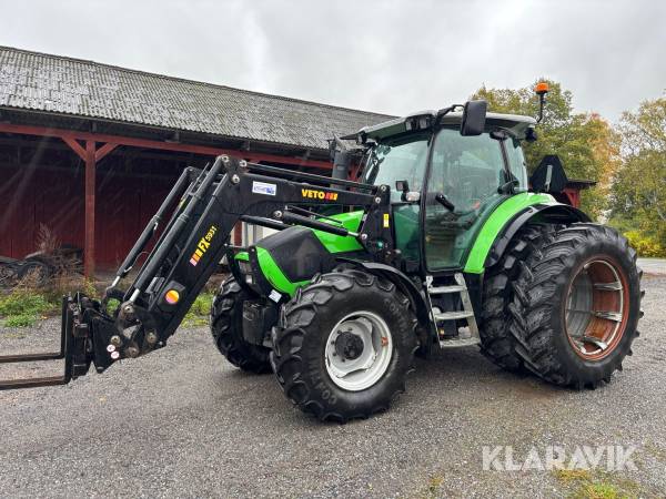 Traktor Deutz Agrotron k430 profiline med lastare och dubbelmontage