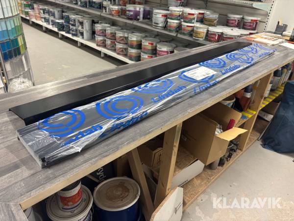 Vattbrädebeslag Lindab 140 2000 Svart HBP - 20 st