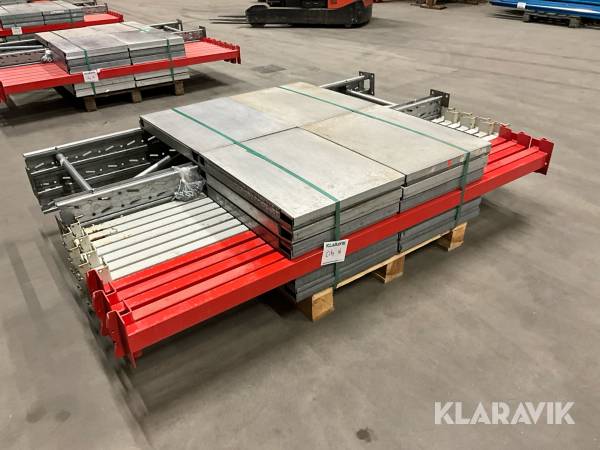 Pallställ med hyllplan City