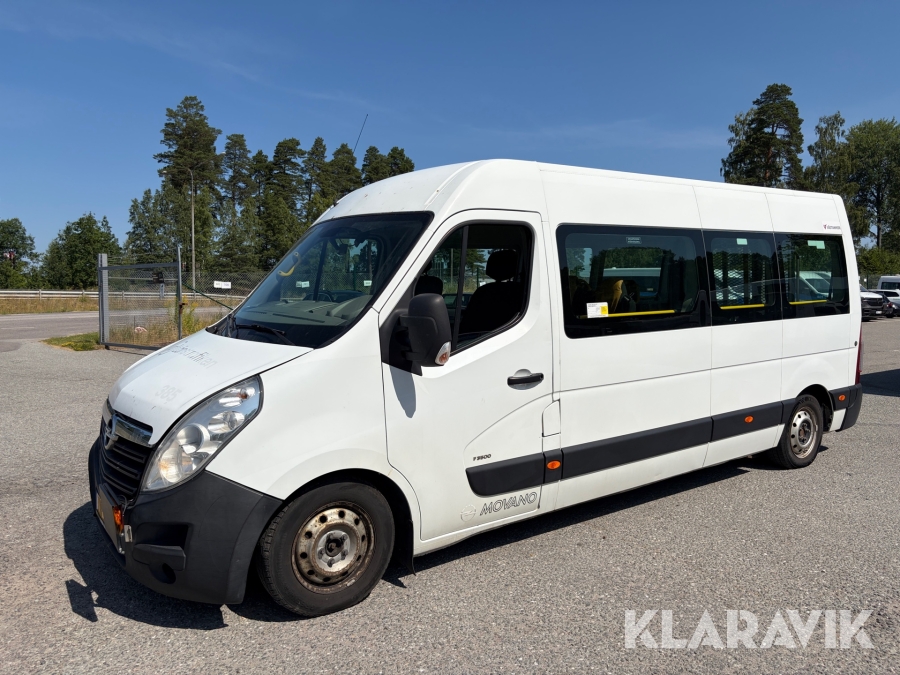 Färdtjänstbuss klass 1 Opel Movano Van 3.5t 2.3 CDTI Manuell 130 hk med 5 st sittplatser och lastramp