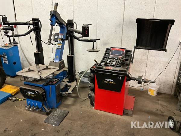 Däckkräningsmaskin och däckbalanserare Tongda CBL-860A & LT980S