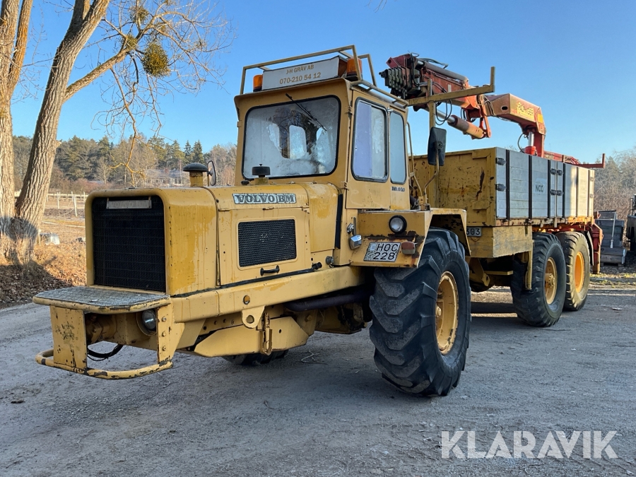 Dumper Volvo BM DR 860 med kran Palfinger PK17000 B4YV 17.4
