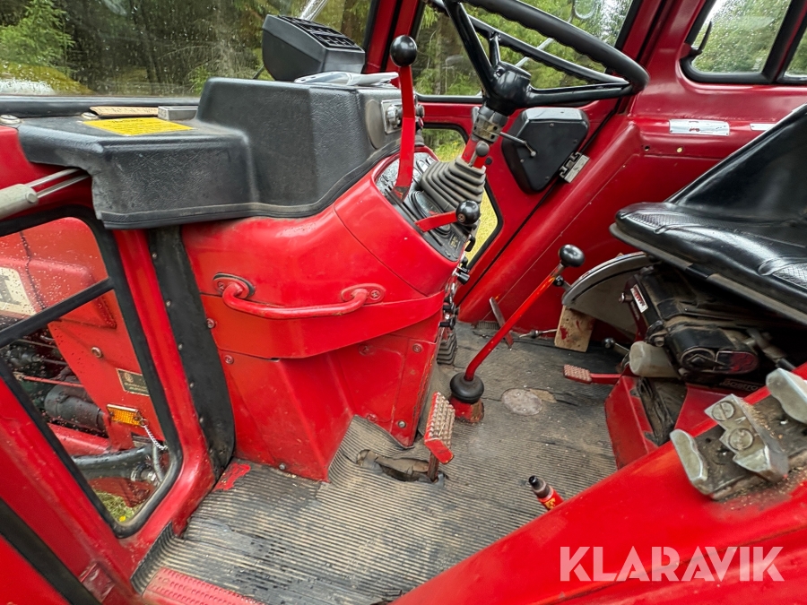 Traktor/ Skogsekipage Volvo BM 650 med skogsvagn Möre, Lima-6030 timmerkran och vinsch