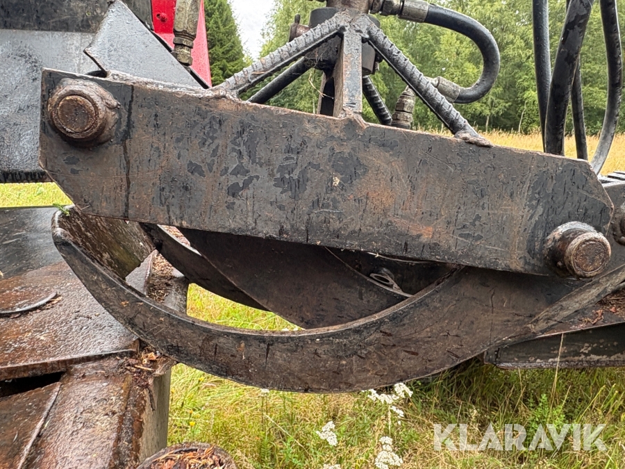 Traktor/ Skogsekipage Volvo BM 650 med skogsvagn Möre, Lima-6030 timmerkran och vinsch