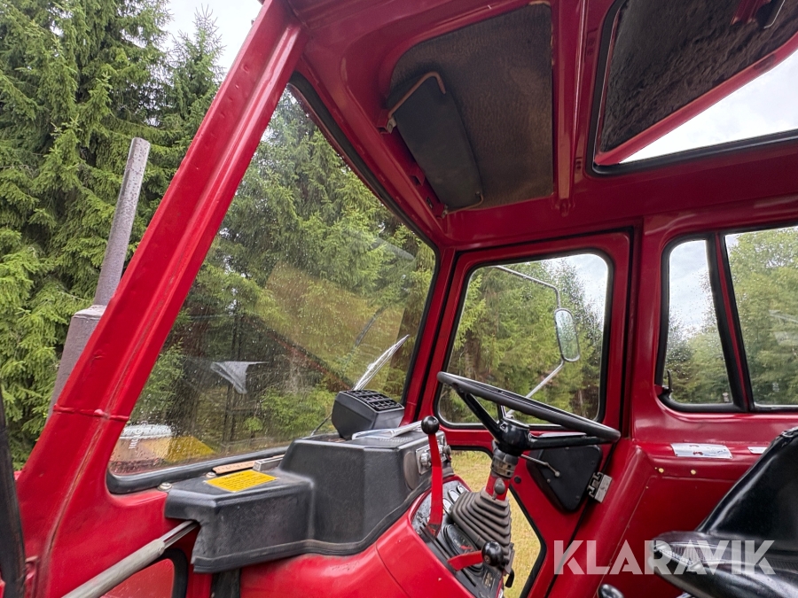 Traktor/ Skogsekipage Volvo BM 650 med skogsvagn Möre, Lima-6030 timmerkran och vinsch