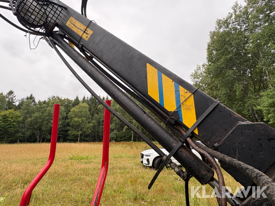 Traktor/ Skogsekipage Volvo BM 650 med skogsvagn Möre, Lima-6030 timmerkran och vinsch