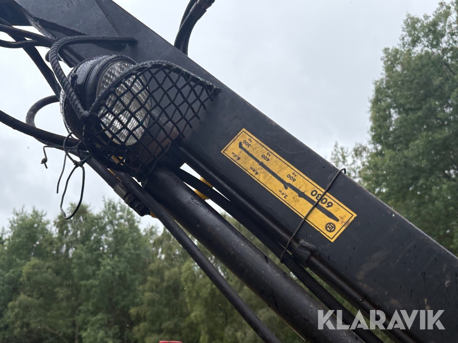 Traktor/ Skogsekipage Volvo BM 650 med skogsvagn Möre, Lima-6030 timmerkran och vinsch