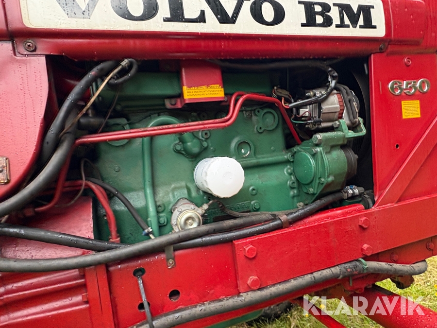 Traktor/ Skogsekipage Volvo BM 650 med skogsvagn Möre, Lima-6030 timmerkran och vinsch