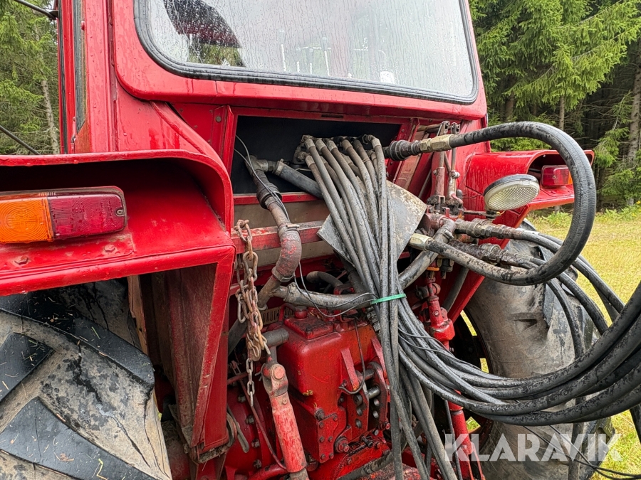 Traktor/ Skogsekipage Volvo BM 650 med skogsvagn Möre, Lima-6030 timmerkran och vinsch