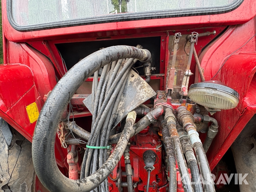 Traktor/ Skogsekipage Volvo BM 650 med skogsvagn Möre, Lima-6030 timmerkran och vinsch
