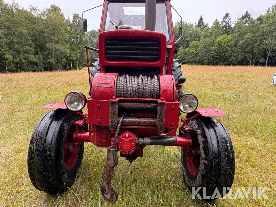 Traktor/ Skogsekipage Volvo BM 650 med skogsvagn Möre, Lima-6030 timmerkran och vinsch