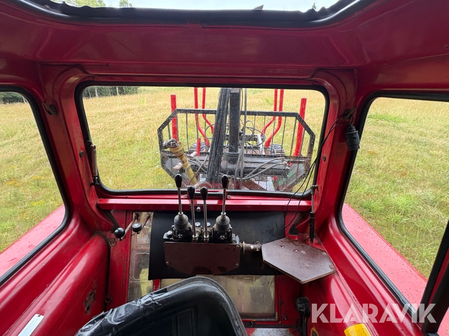 Traktor/ Skogsekipage Volvo BM 650 med skogsvagn Möre, Lima-6030 timmerkran och vinsch