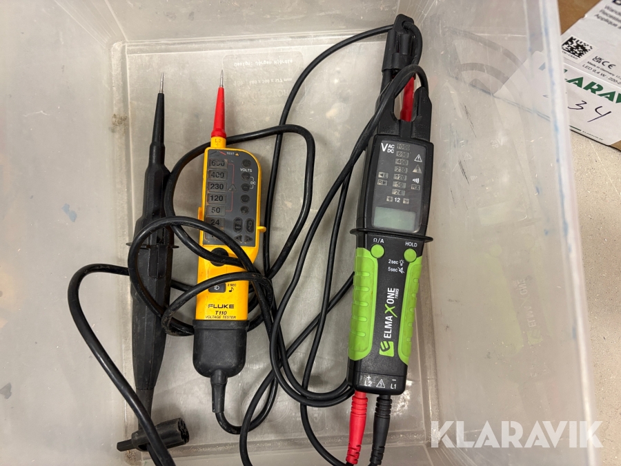 Spänningsprovare Fluke + Elma 2st