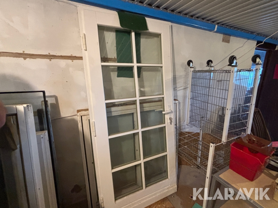Altandörr Drutex Ek / Lås / 2glas
