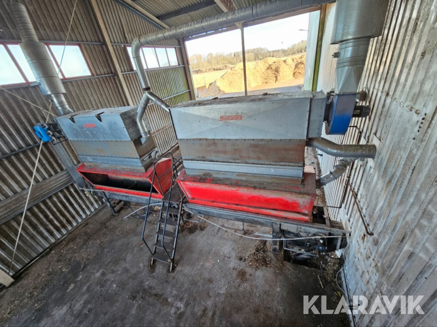 Transportörskruvar Simatek med behållare