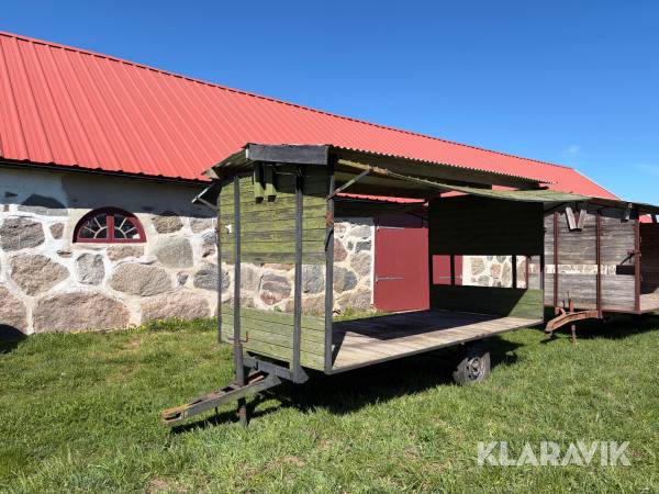 Påhängsvagn med tak