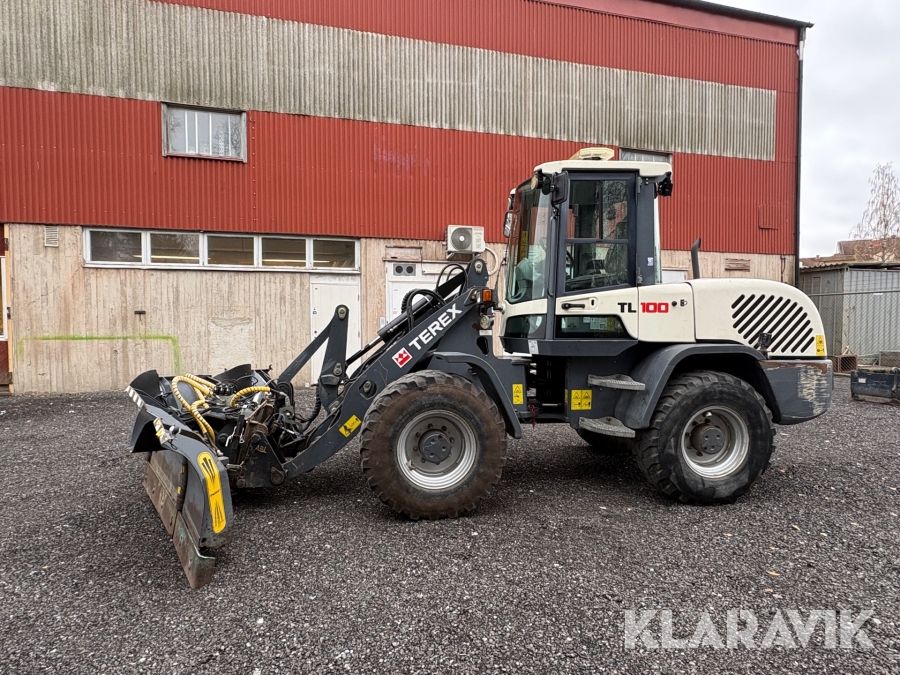 Hjullastare Terex TL 100 med redskap
