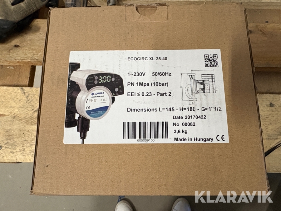 Cirkulationspump Lowara ECOcirc XL 25-40