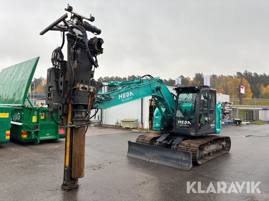 Grävmaskin Kobelco SK140SRLC-7 Håltagningsaggregat SPD PM55