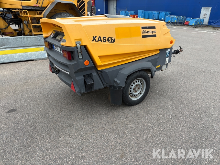 Kompressorsläp Diesel Atlas copco XAS97DD-80KM