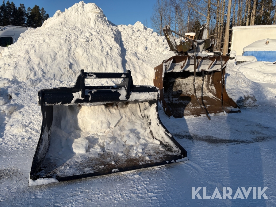 Hydraulisk släntskopa Ema & BSM & planeringsskopa med S80-fäste