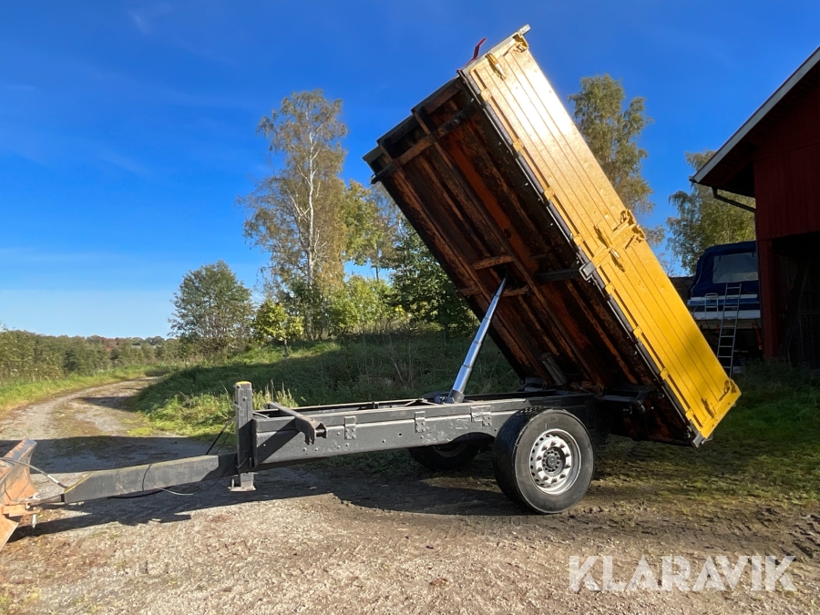 Entreprenadkärra med tipp