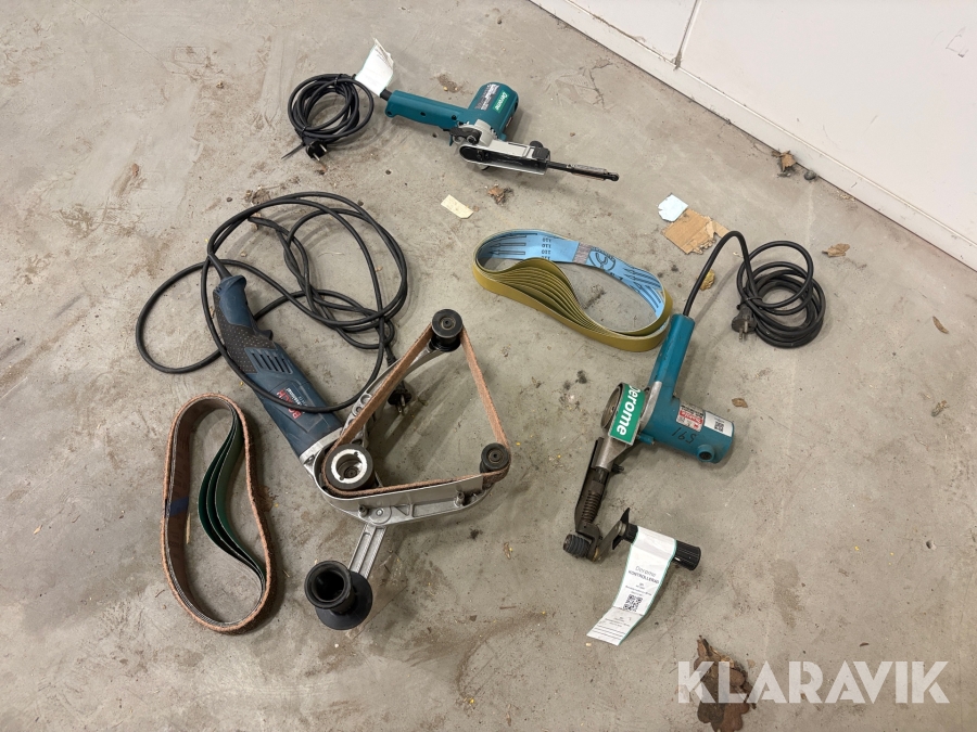 Bandslipmaskiner Bosch / Makita 3st