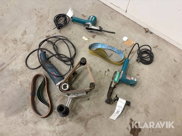 Bandslipmaskiner Bosch / Makita 3st