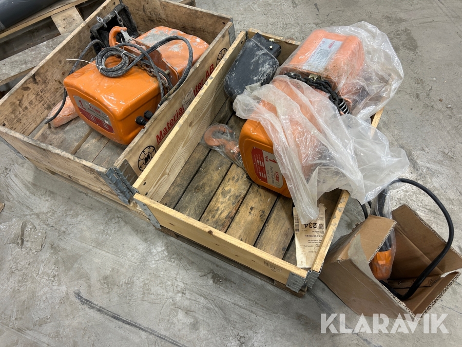 Elektriska telfrar Toho HHB 1 ton 2 st