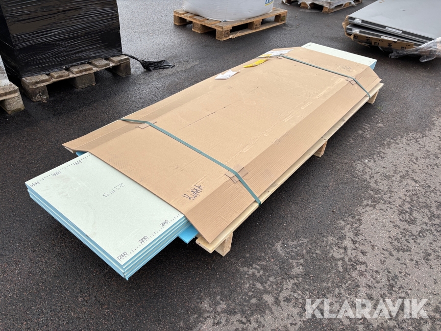 Våtrumsskivor 260x60 cm - 6 st