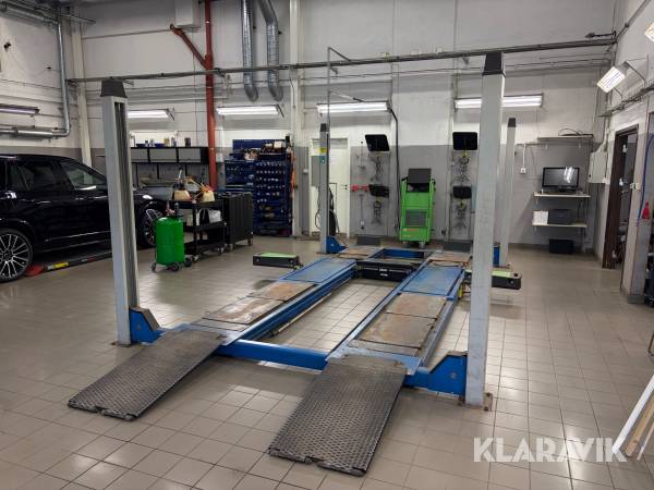 Fyrpelarlyft med hjulinställare Werther international spa 450ATLT 5000kg