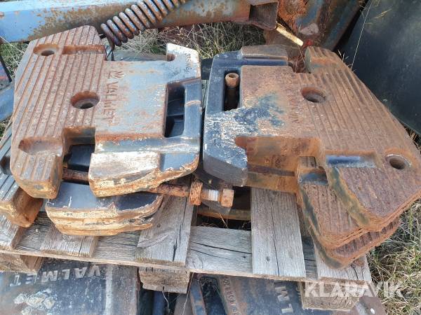 Frontvikter Valtra Valmet 6 st
