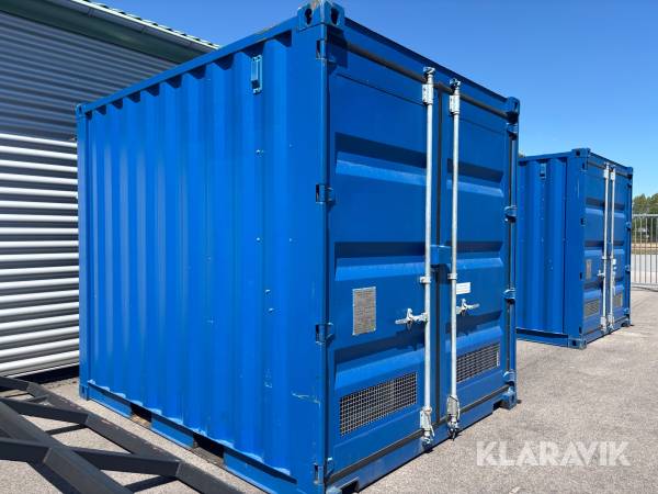 Container 2 st med plåttak och El-hydraulisk vinschutrustning för skytteldrift