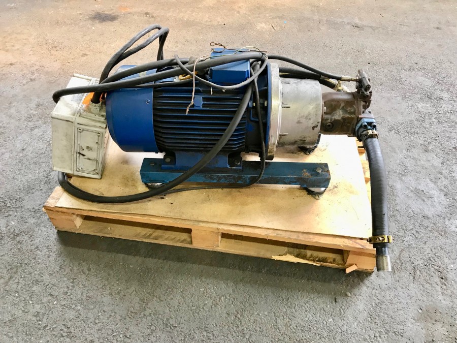 Elmotor med Hydraulpump