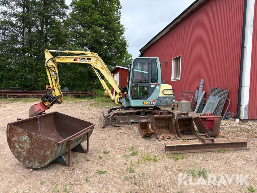 Grävmaskin Yanmar B50-2A med flera redskap & tiltrotator