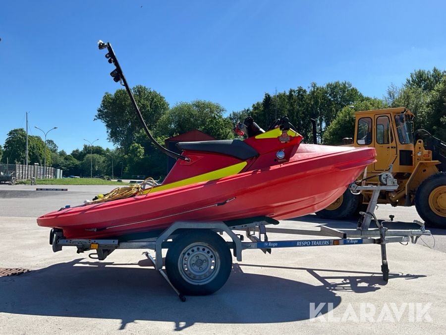 RescueRunner/sjöräddningsbåt/Vattenskoter Yamaha Waverunner FX1100A-G med 80km/trailer