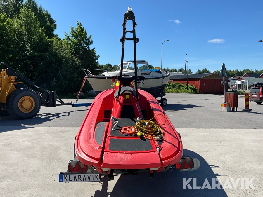 RescueRunner/sjöräddningsbåt/Vattenskoter Yamaha Waverunner FX1100A-G med 80km/trailer