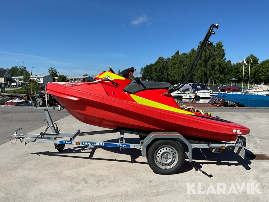 RescueRunner/sjöräddningsbåt/Vattenskoter Yamaha Waverunner FX1100A-G med 80km/trailer