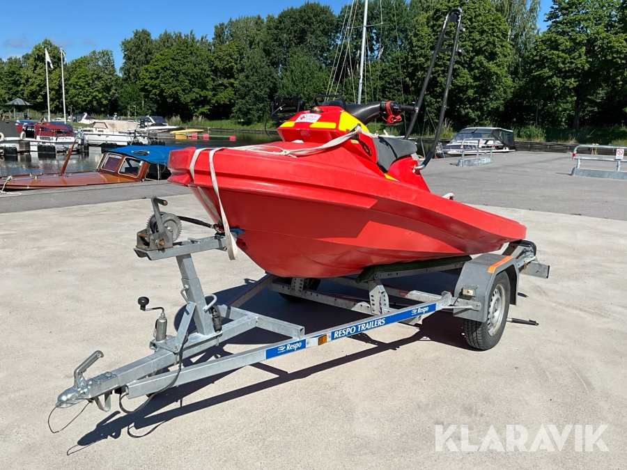 RescueRunner/sjöräddningsbåt/Vattenskoter Yamaha Waverunner FX1100A-G med 80km/trailer