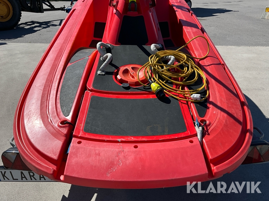 RescueRunner/sjöräddningsbåt/Vattenskoter Yamaha Waverunner FX1100A-G med 80km/trailer