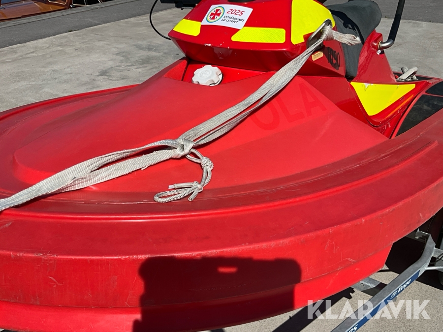 RescueRunner/sjöräddningsbåt/Vattenskoter Yamaha Waverunner FX1100A-G med 80km/trailer