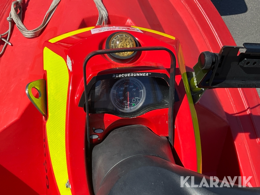 RescueRunner/sjöräddningsbåt/Vattenskoter Yamaha Waverunner FX1100A-G med 80km/trailer