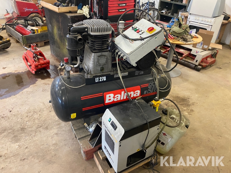 Kompressor Balma LT 270 med lufttork