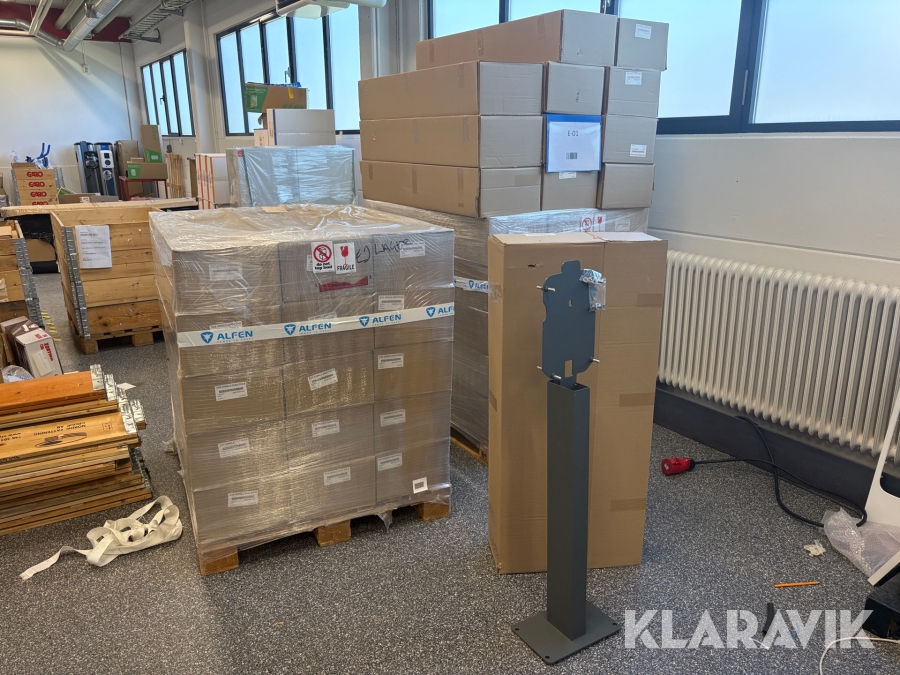 Pelare Alfen Eve single duo pole för elbilsladdare 42st