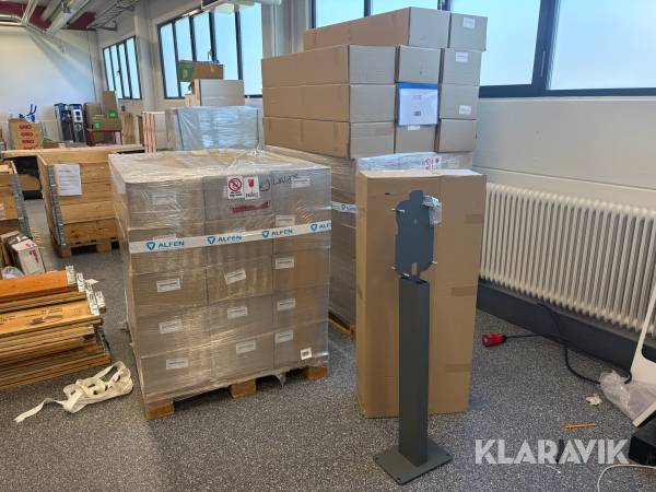 Pelare Alfen Eve single duo pole för elbilsladdare 42st