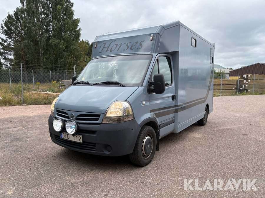Hästtransport Nissan Interstar dCI 120 