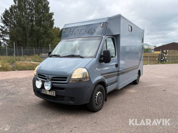 Hästtransport Nissan Interstar dCI 120 