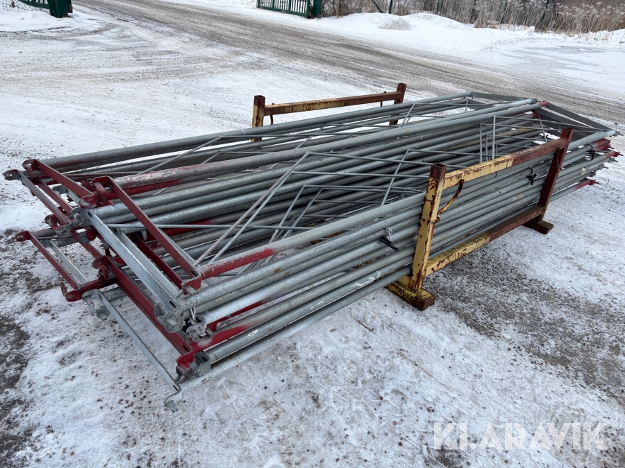 Dubbelräcke till modulställning 20st ringsystem